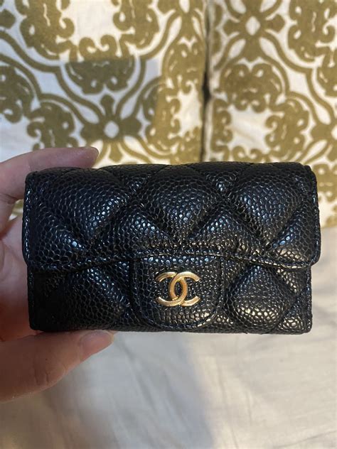 chanel key and card holder|Chanel classic key holder wallet.